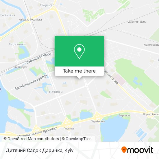 Карта Дитячий Садок Даринка