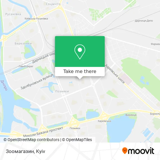 Карта Зоомагазин