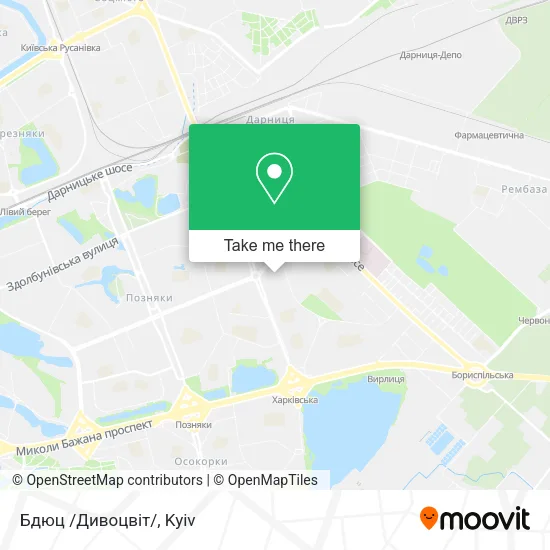 Карта Бдюц /Дивоцвіт/