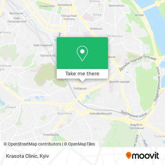 Карта Krasota Clinic