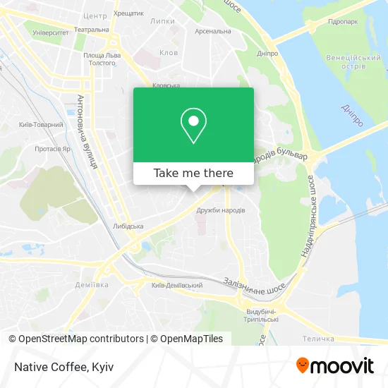 Карта Native Coffee