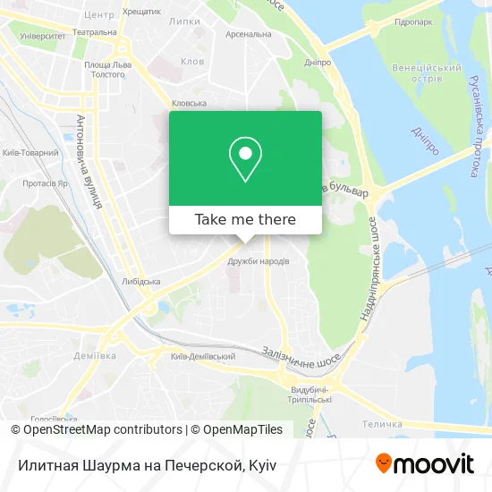 Илитная Шаурма на Печерской map