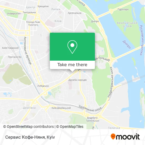 Карта Сервис Кофе-Няня