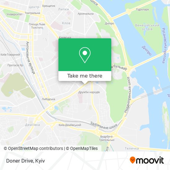 Doner Drive map