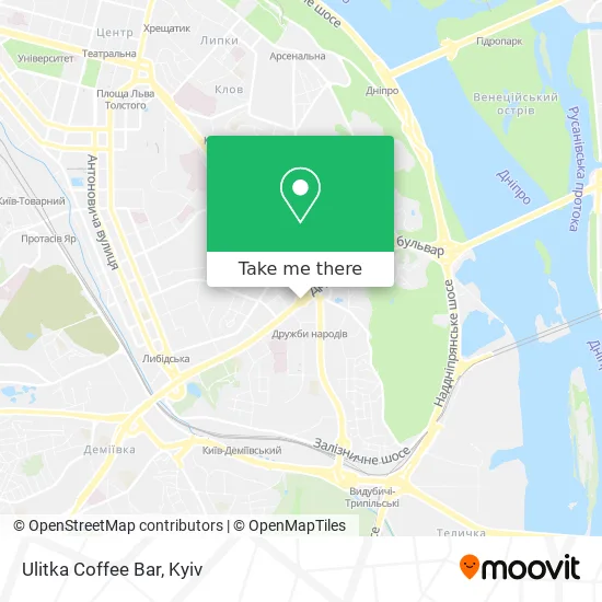 Карта Ulitka Coffee Bar