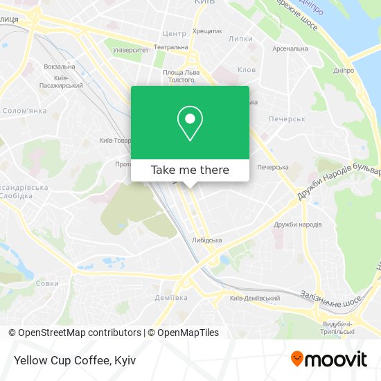 Yellow Cup Coffee map