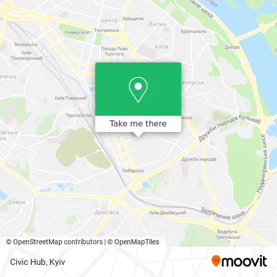 Карта Civic Hub