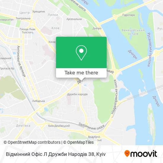 Відмінний Офіс Л Дружби Народів 38 map