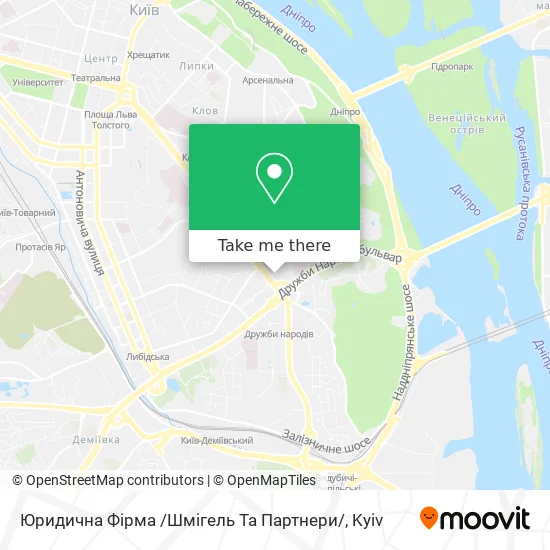 Юридична Фірма /Шмігель Та Партнери/ map