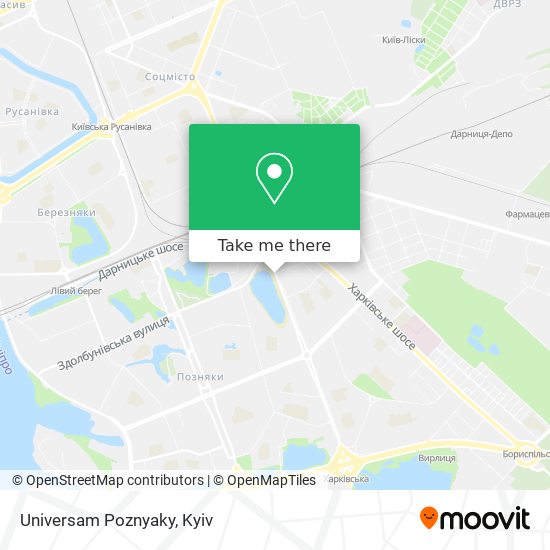 Universam Poznyaky map