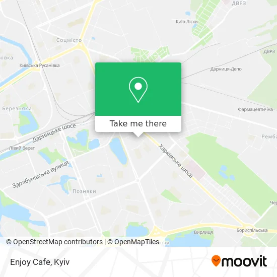 Карта Enjoy Cafe