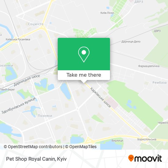 Pet Shop Royal Canin map