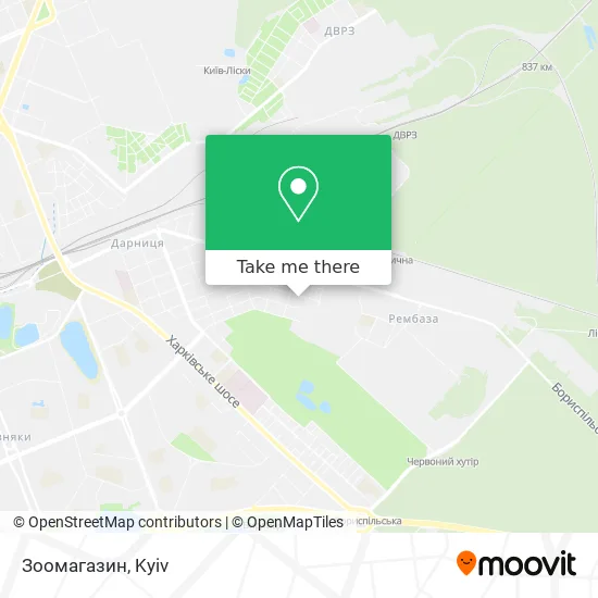 Карта Зоомагазин