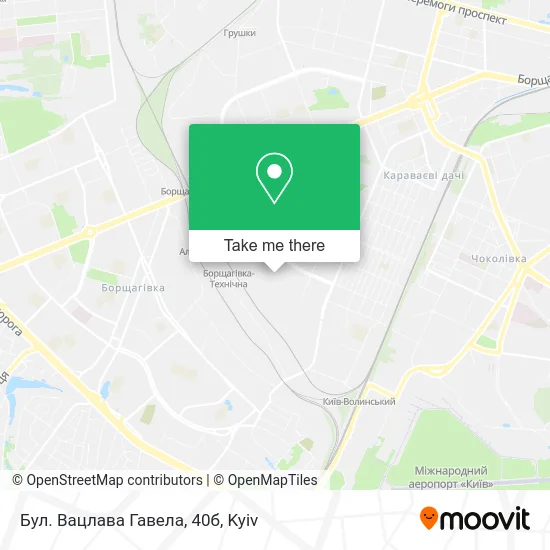 Карта Бул. Вацлава Гавела, 40б