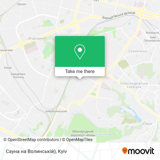 Карта Сауна на Волинській)