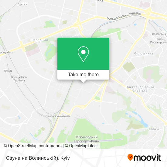 Карта Сауна на Волинській)