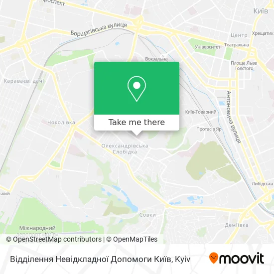 Відділення Невідкладної Допомоги Київ map