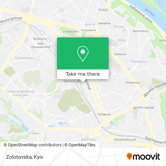 Карта Zolotovska