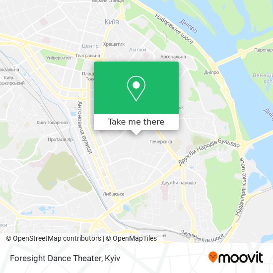 Foresight Dance Theater map