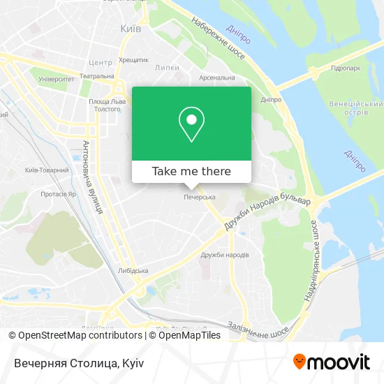 Карта Вечерняя Столица