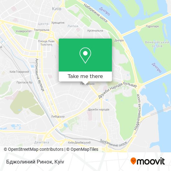 Карта Бджолиний Ринок