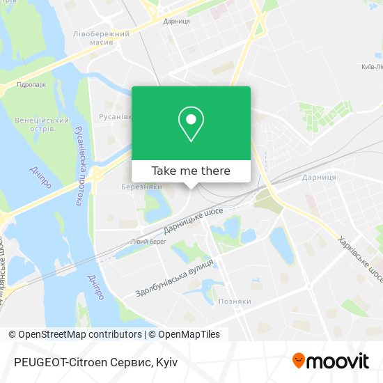 PEUGEOT-Citroen Сервис map