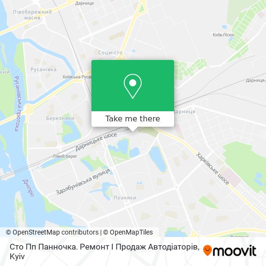 Сто Пп Панночка. Ремонт І Продаж Автодіаторів map