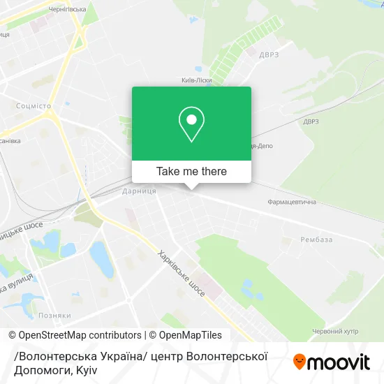 Карта /Волонтерська Україна/ центр Волонтерської Допомоги