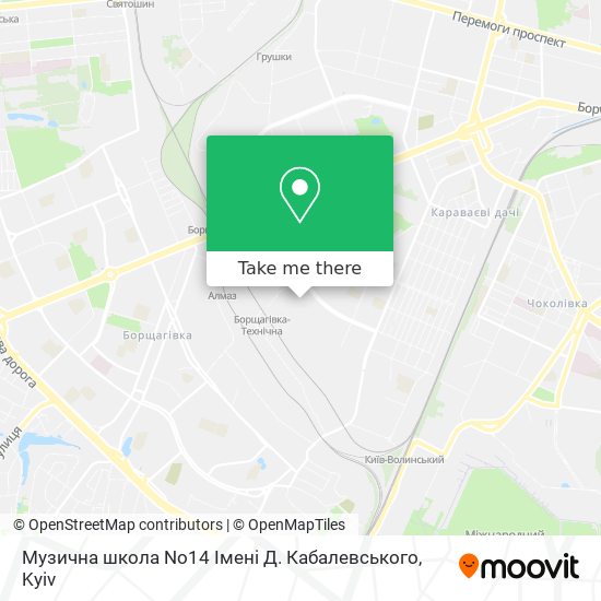 Музична школа No14 Імені Д. Кабалевського map