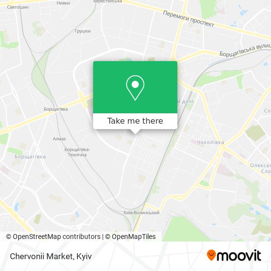 Chervonii Market map