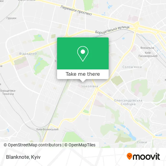 Карта Blanknote