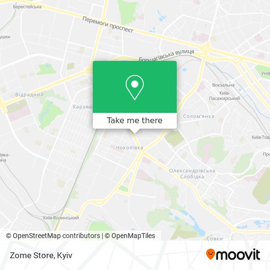 Zome Store map