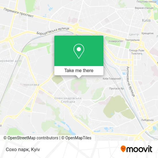 Карта Сохо парк