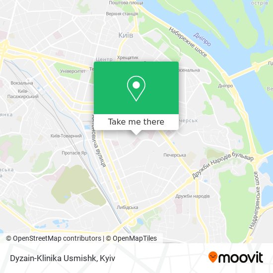 Dyzain-Klinika Usmishk map