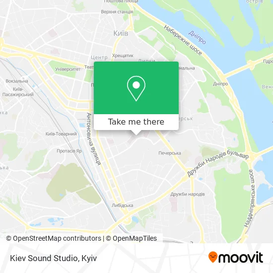Карта Kiev Sound Studio