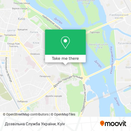Дозвільна Служба України map