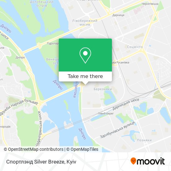 Спортлэнд Silver Breeze map