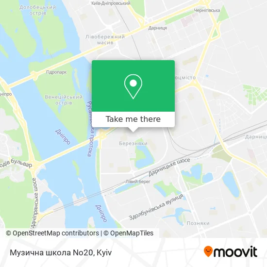 Музична школа No20 map