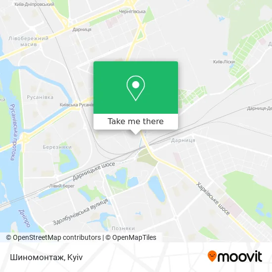 Шиномонтаж map