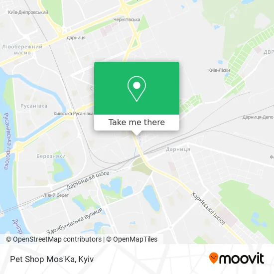 Карта Pet Shop Mos'Ka