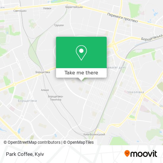 Park Coffee map