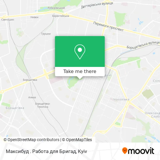 Максибуд . Работа для Бригад map