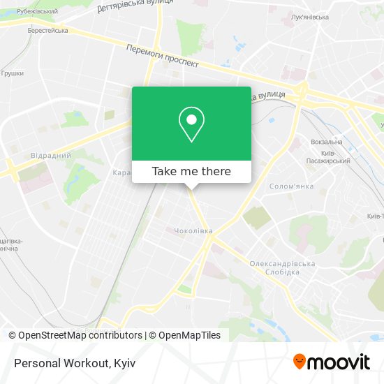 Personal Workout map