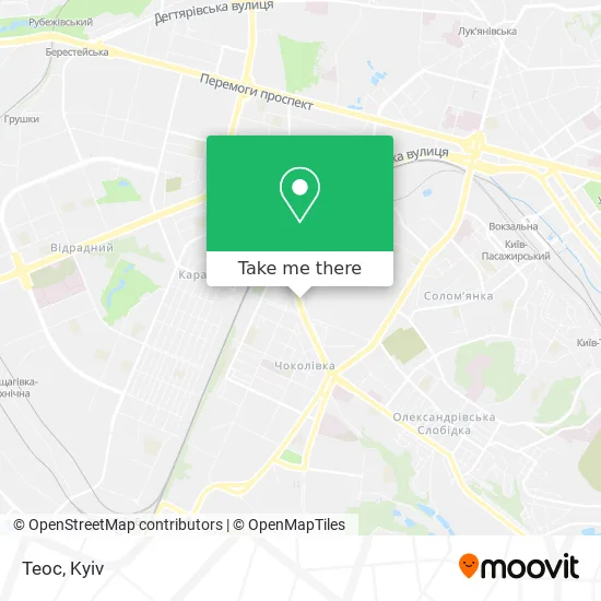 Теос map