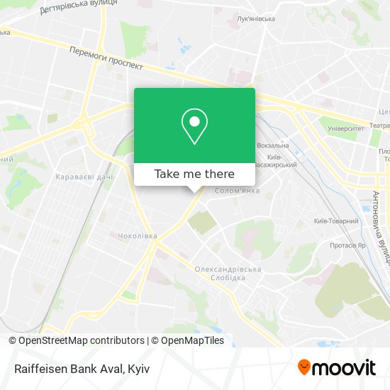 Raiffeisen Bank Aval map