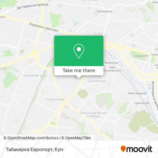 Карта Табакерка Европорт