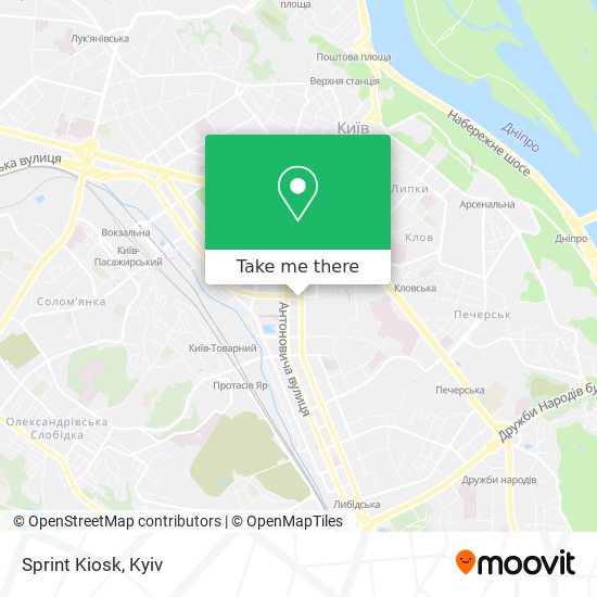 Sprint Kiosk map