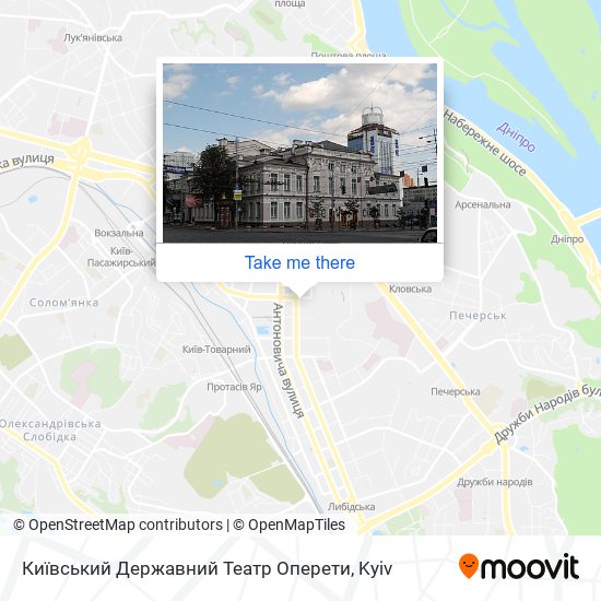 Київський Державний Театр Оперети map