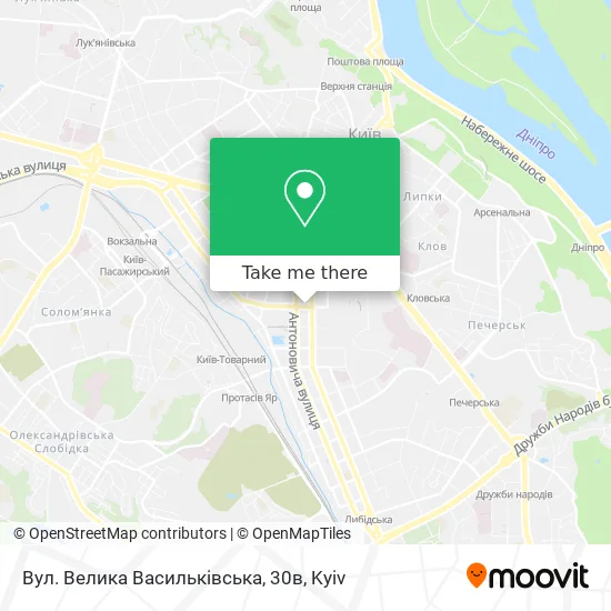 Вул. Велика Васильківська, 30в map