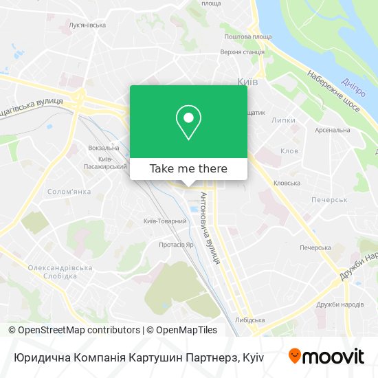 Юридична Компанія Картушин Партнерз map